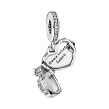 Load image into Gallery viewer, The Unity – Hearts Locked Together Dangle Charm