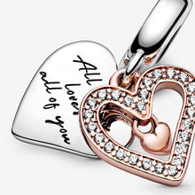 Load image into Gallery viewer, The Heartbeat – Freehand Heart Dangle Charm