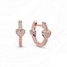 Load image into Gallery viewer, The Allure – Hearts Hoop Earrings