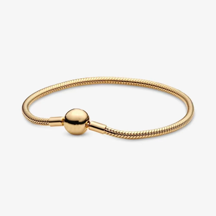 Classic 14k Gold-Plated Snake Chain Bracelet