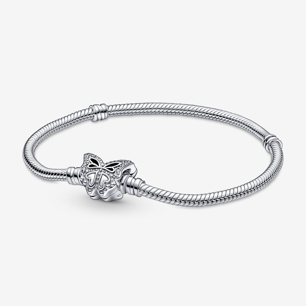 The Mariposa – Butterfly Clasp Snake Chain Bracelet
